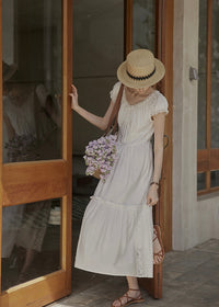 Lune Blanche Dress | Minimal Romantic White Dress