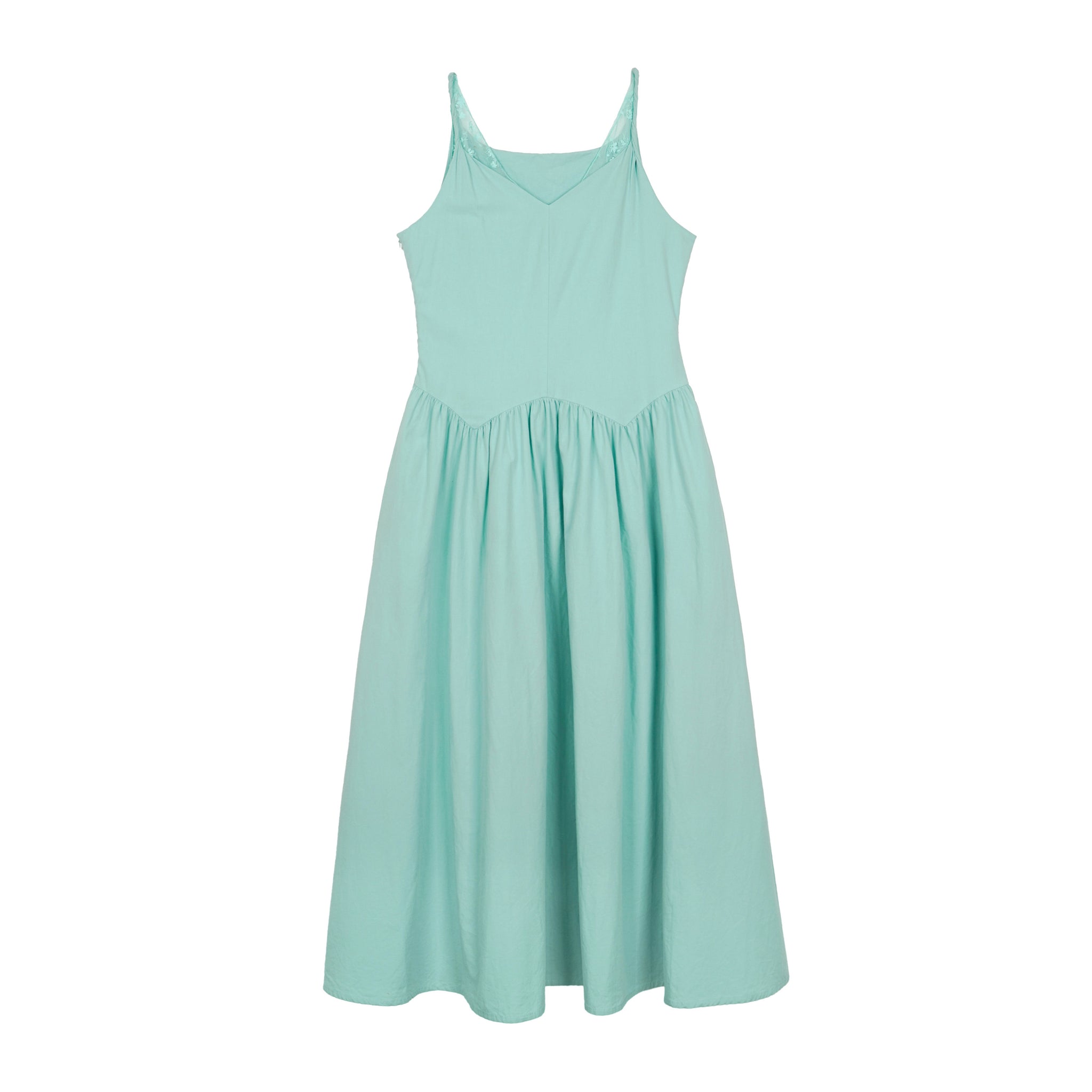 Aqua Mint Sleeveless A-Line Dress