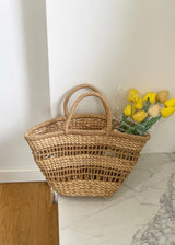 Summer Woven Straw Tote Bag