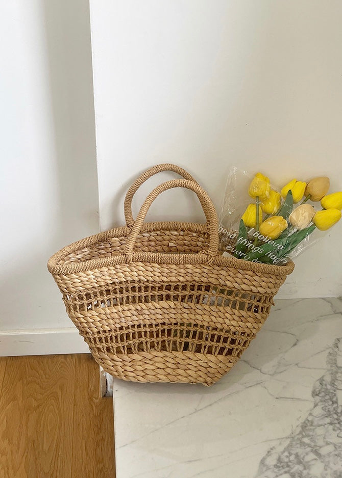 Summer Woven Straw Tote Bag