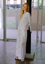 Blush Rose Cotton Gauze Long Sleeve Pajama Set