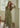 Vintage Sage Green Floral Wrap Maxi Dress