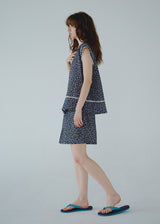 Violet Meadow Double Gauze Cotton Summer Loungewear
