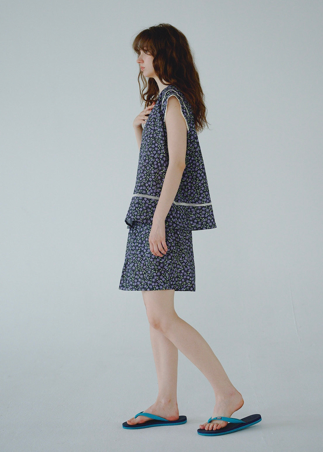 Violet Meadow Double Gauze Cotton Summer Loungewear