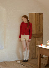 Petite Bloom Crochet Button Cardigan(2COLOR)