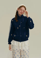Little Blossom Vintage Zip Track Jacket