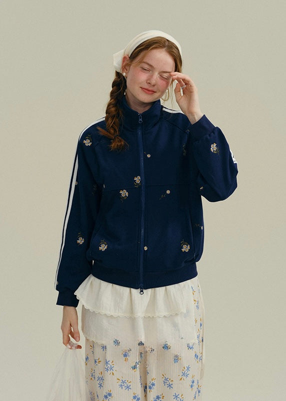 Little Blossom Vintage Zip Track Jacket