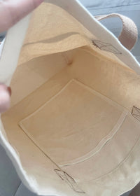 Minimal Canvas Shoulder Tote Bag