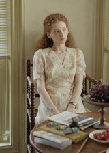 Whispering Wings Wrap Vintage Dress