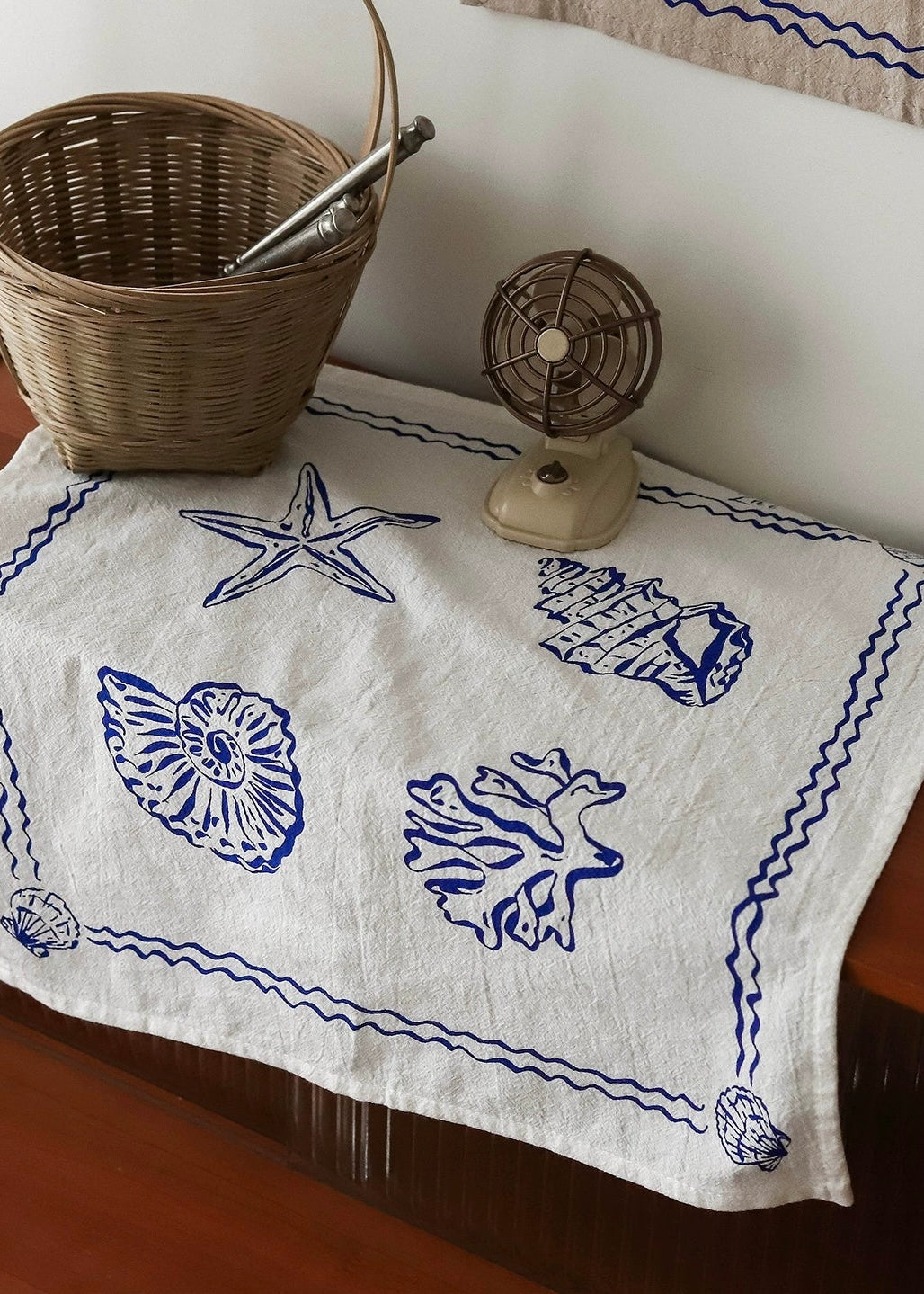 Sea Etching Fabric Mat|Tablecloth & Wall Decor
