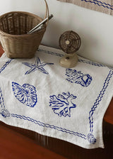 Sea Etching Fabric Mat|Tablecloth & Wall Decor