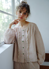 Rosy Meadow Double Gauze Cotton Pajama Set