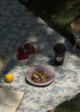 Claire Bleu Vintage Floral Tablecloth & Picnic Throw
