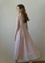 Rosée du Matin Dress | Soft Pink Floral Summer Slip Dress