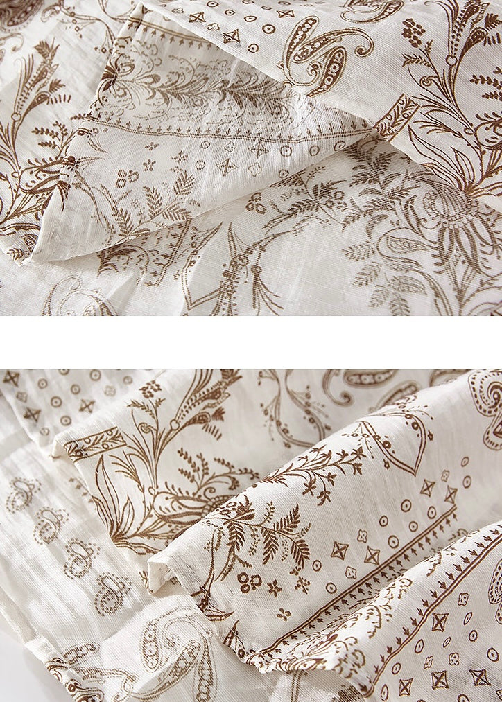 Vintage Paisley Patchwork Midi Skirt