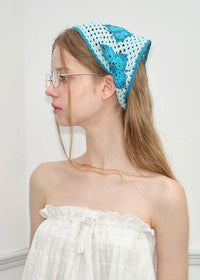 Papillon Crochet Scarf Butterfly Hair Wrap