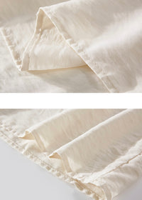 Golden Whisper Skirt | Vintage Cream Tiered Skirt with Bead Trim