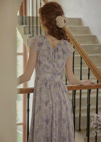 Fleur de Lune Dress | French Lavender Ruffle Maxi