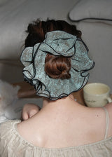 Evening Bloom Sheer Organza Scrunchie