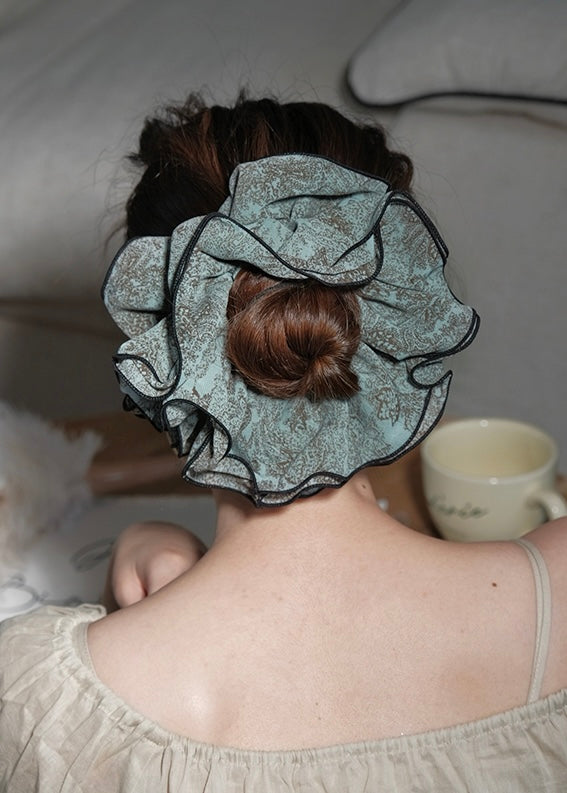 Evening Bloom Sheer Organza Scrunchie