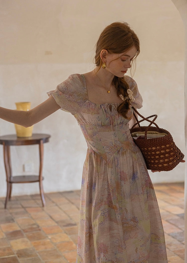 Twilight Petal Dress | Lavender Pastel Vintage Dress