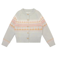 Pastel Nordic Fair Isle Vintage Sweater Cardigan