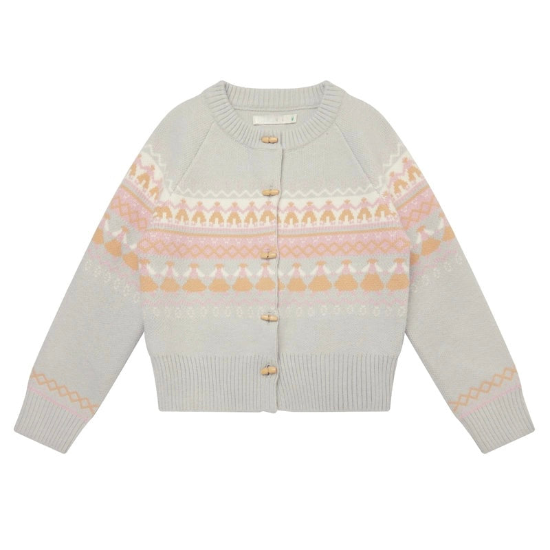 Pastel Nordic Fair Isle Vintage Sweater Cardigan