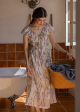 Wisteria Bloom Dress | Romantic Lavender Floral Summer Dress