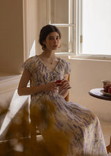 Wisteria Bloom Dress | Romantic Lavender Floral Summer Dress