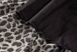 Leopard Print Pleated Mini Skirt