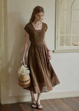 Sienna Grace Embroidered Sleeveless Dress