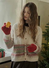 Christmas Nordic Knit Cardigan Sweater(2COLOR)