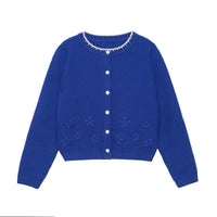 Petite Bloom Crochet Button Cardigan(2COLOR)