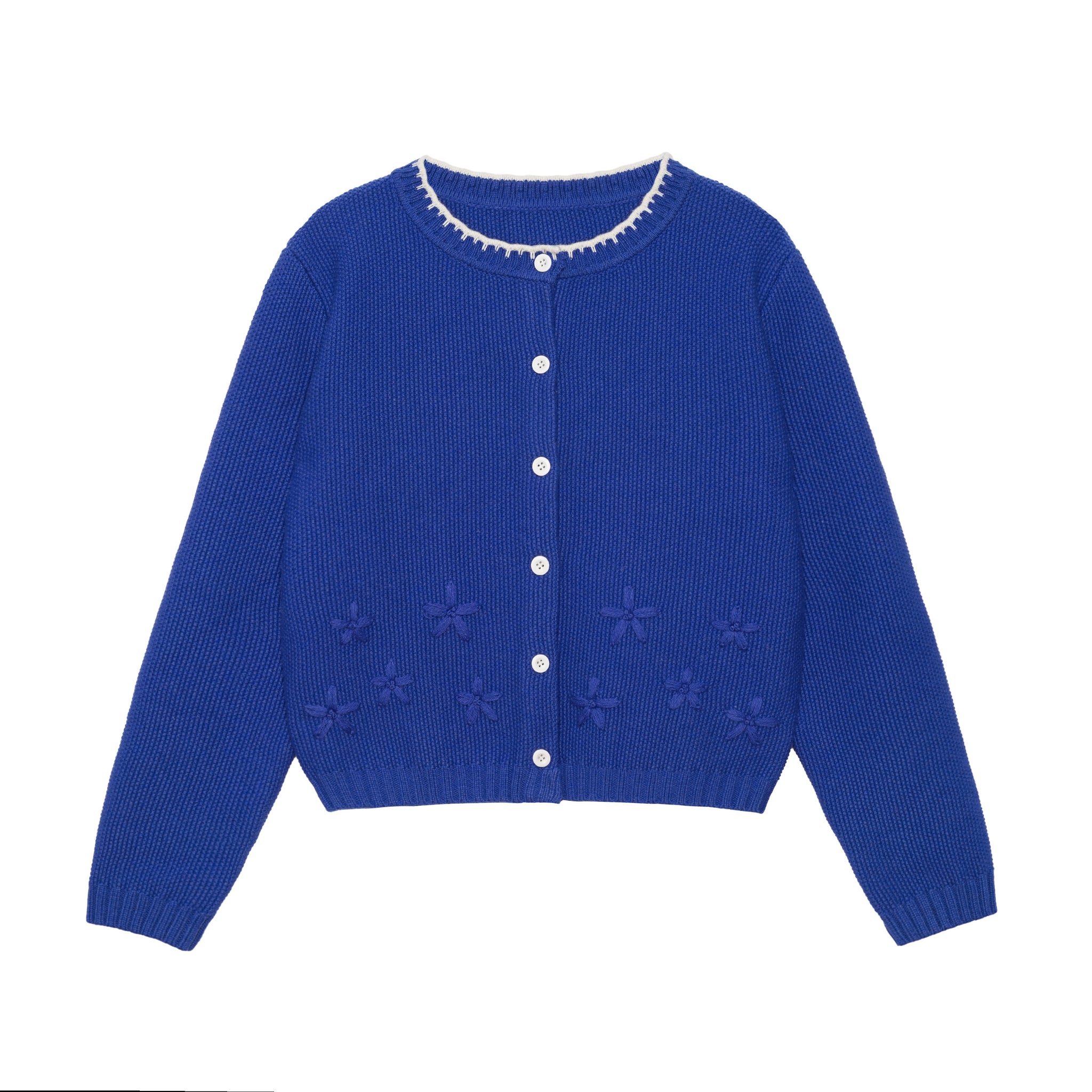 Petite Bloom Crochet Button Cardigan(2COLOR)