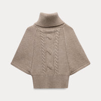 Old Memory Vintage Cable Wool Turtleneck Sweater