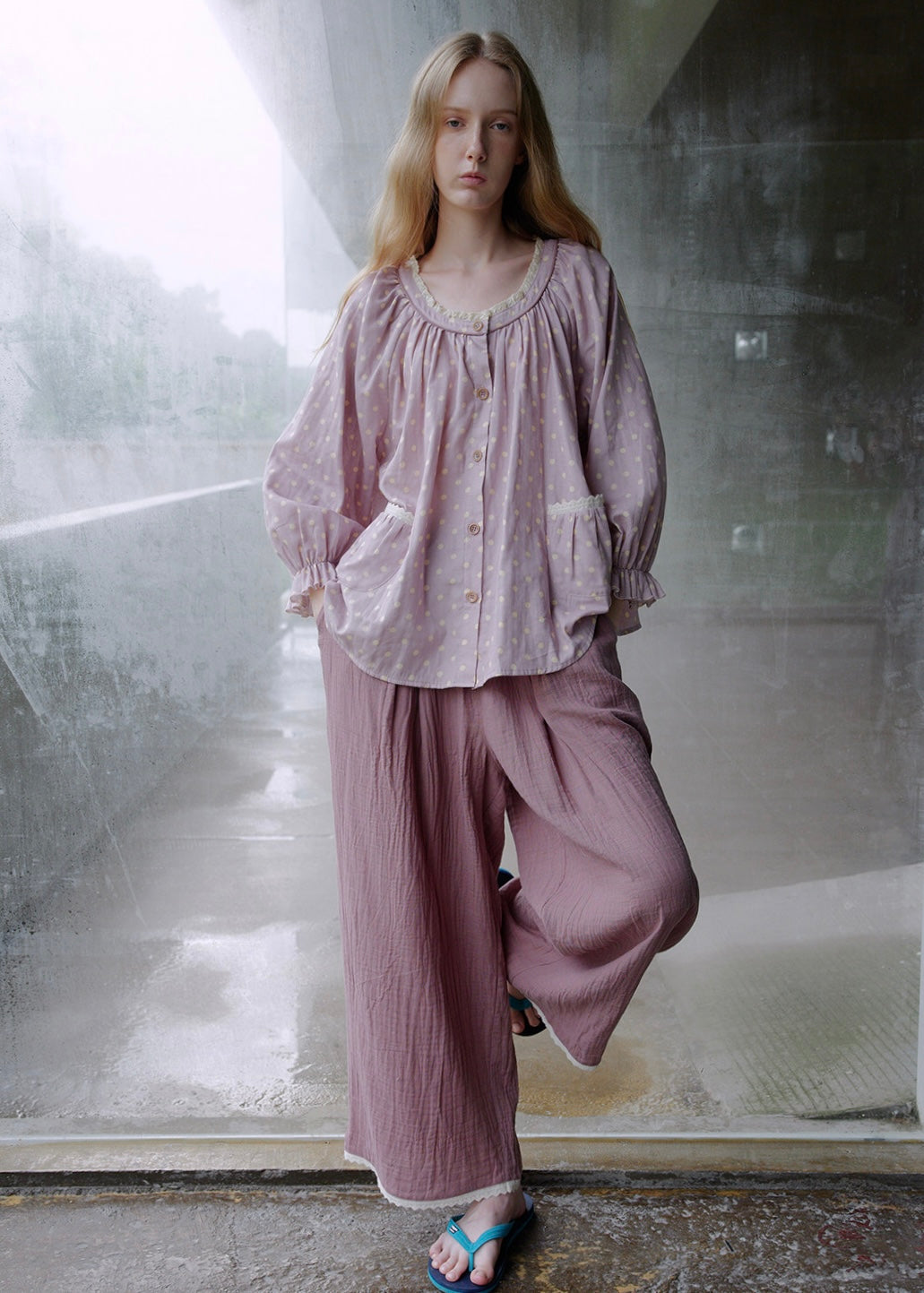 Lavender Stardust Cotton Pajama Set
