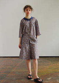 Moonmist Floral Cotton Gauze Peter Pan Pajama Set