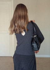 Lace Whisper Slim Knit Top(3COLOR)