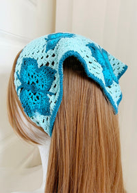 Papillon Crochet Scarf Butterfly Hair Wrap