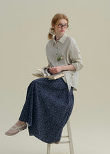 Striped Tie-Waist Wrap Vintage Shirt