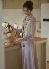 Meadow Thread Linen Vintage Layered Vest