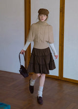 Old Memory Vintage Cable Wool Turtleneck Sweater