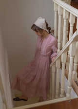 Daydream Romantic Vintage Tiered Long Sleeve Dress(2COLOR)