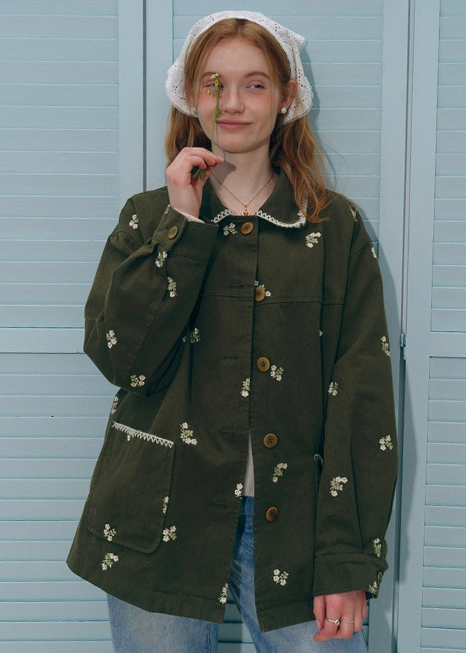 Field Notes Embroidered Vintage Jacket (2Colors)