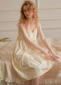 Soft Bloom Cotton Nightdress(2COLOR)