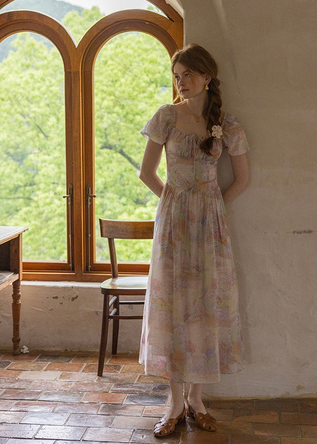 Twilight Petal Dress | Lavender Pastel Vintage Dress