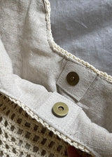 Knit Mesh Summer Tote Bag(2COLOR)
