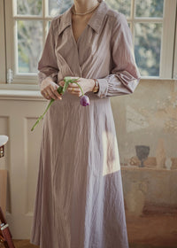 Lavender Quiet Fold Vintage Shirt Dress