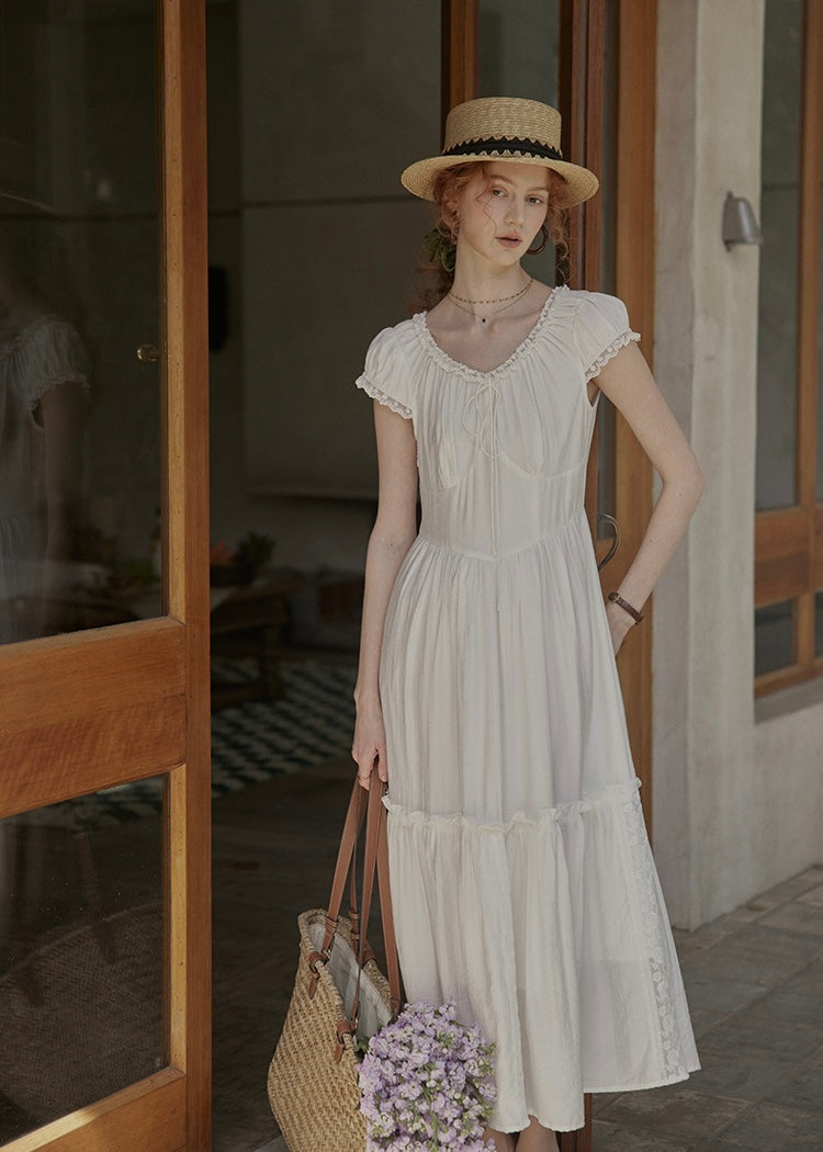 Lune Blanche Dress | Minimal Romantic White Dress