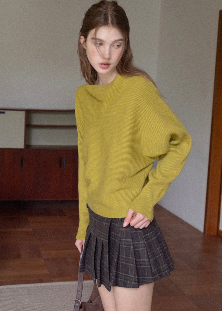 Soft Rhythm Boat-Neck Knit Top